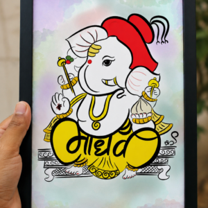 Madhavi Name - Akshar Ganesha Art