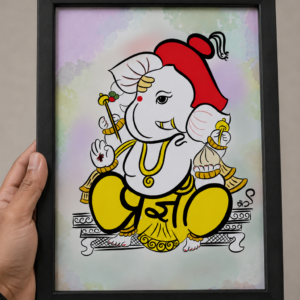 Pradnya Name - Akshar Ganesha Art