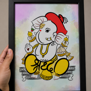 Shradha Name - Akshar Ganesha Art