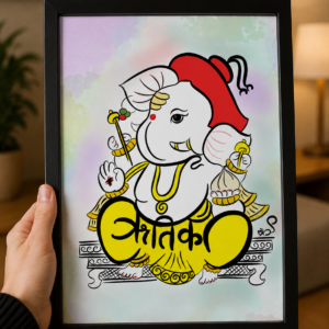 Ritika Name - Akshar Ganesha Art
