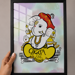 Vedika Name - Akshar Ganesha Art