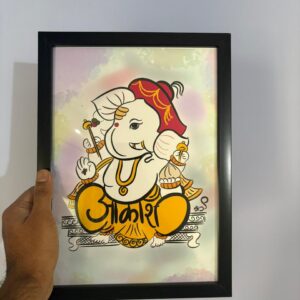 Akash Name - Akshar Ganesha Art
