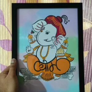 Vyom Name - Akshar Ganesha Art